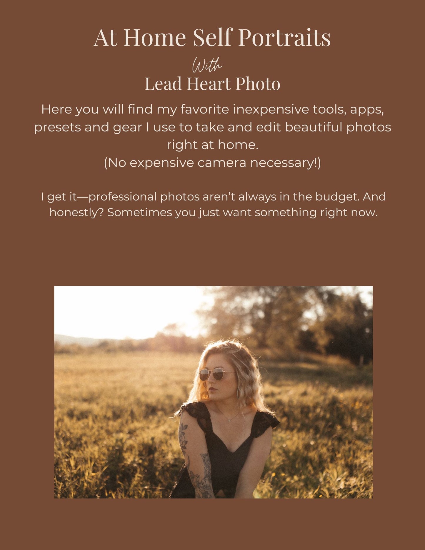 At-Home Self Portrait Guide (Using Just Your Phone)